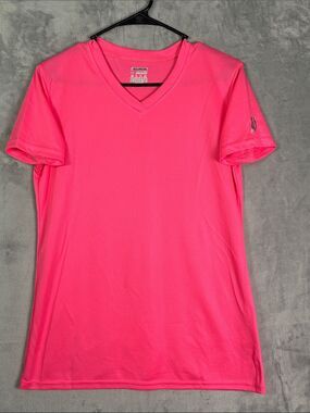 NWOT New Race Ready Hot Pink SS Activewear T-Shirt Size Large